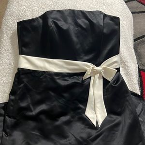 David’s bridal black gown with bow size 18